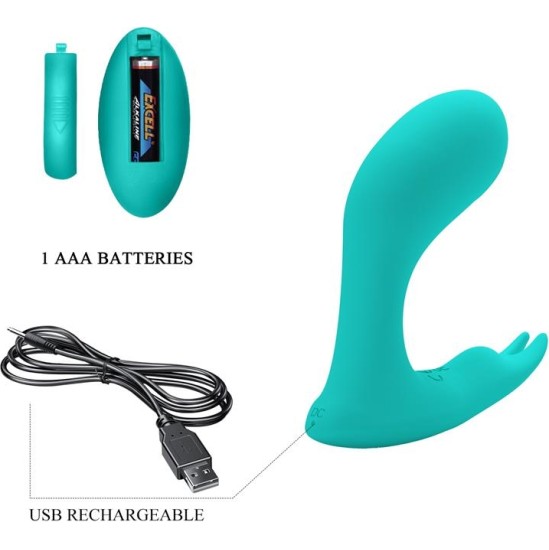 Prettylove Idabelle Stimulator with Vibration and Pulsation Remote Control