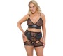 Cottelli Curves Bra Set 3-piece 3XL