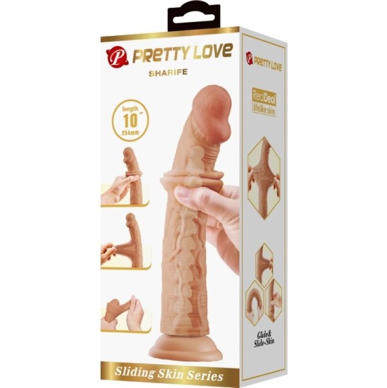 Pretty Love SHARIFE REALISTIC DILDO 25 CM MĪSTA