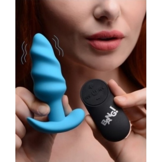 Xr - Bang! VIBRATED ANAL TORNADO SILICONE USB W/ BLUE CONTROL