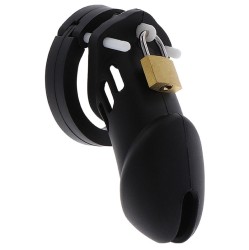 Hidden Desire EXTREME CHASTITY COCK CAGE SILICONE SIZE L BLACK