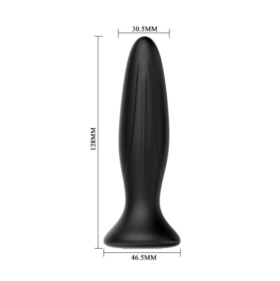 Mr Play RECHARGEABLE BLACK VIBRATOR ANAL PLUG