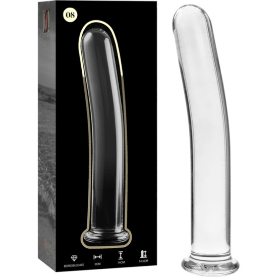 Nebula Series By Ibiza MODEL 8 DILDO BOROSILICATE GLASS 14.5 X 2 CM CLEAR