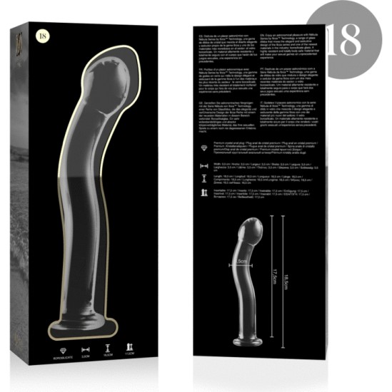 Nebula Series By Ibiza MUDEL 18 DILDO BOROSILIKAATKLAAS 18,5 X 3,5 CM SELG