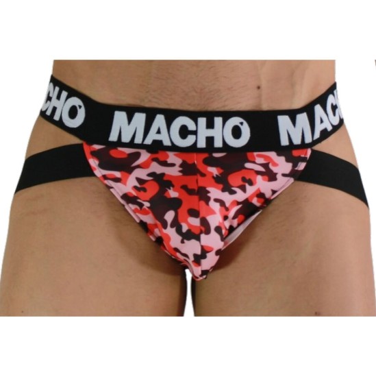 Macho Underwear MACHO – MX28MR JOCK MILITARY RED L