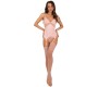 Livco Corsetti Sets LIVCO CORSETTI FASHION - PERSINNE PEACH SET CORSET + PANTY + STOCKINGS