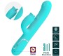 Pretty Love Flirtation PRETTY LOVE - RABBIT VIBRATOR WITH LICKING AQUA GREEN