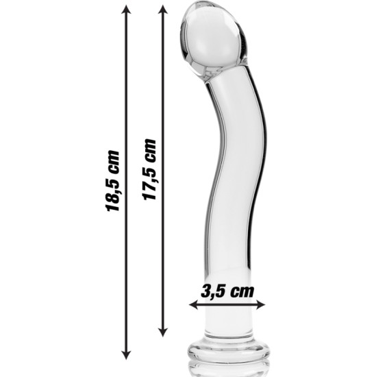 Nebula Series By Ibiza MUDEL 18 DILDO BOROSILIKAATKLAAS 18,5 X 3,5 CM SELG