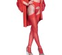 Chilirose Accesories CHILIROSE - CR 4312 GARTER ZEĶES RED S/M