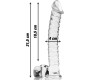 Nebula Series By Ibiza MODELIS 23 DILDO BOROSILIKATINIS STIKLAS 21,5 X 4 CM CLEAR