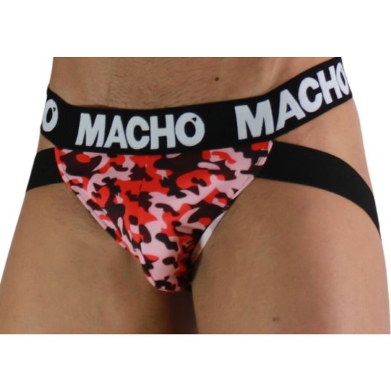 Macho Underwear MACHO – MX28MR JOCK MILITARY RED L