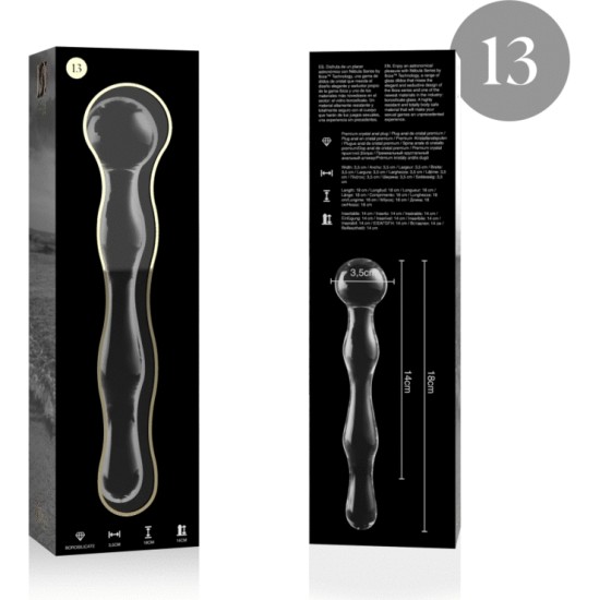 Nebula Series By Ibiza MUDEL 13 DILDO BOROSILIKAATKLAAS 18 X 3,5 CM SELG