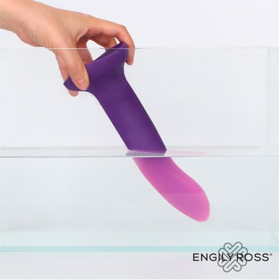 Dildox By Engily Ross Dildo que Cambia de Color Azul un Rosa Talla M Silicon L quida 17 cm