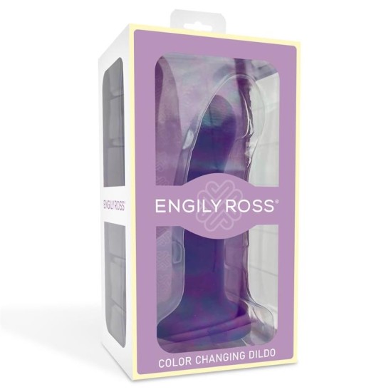 Dildox By Engily Ross Dildo que Cambia de Color Azul un Rosa Talla M Silicon L quida 17 cm