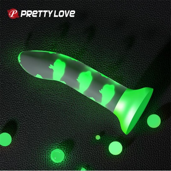 Prettylove Spīd tumsā Dildo Romantic Rendezvous