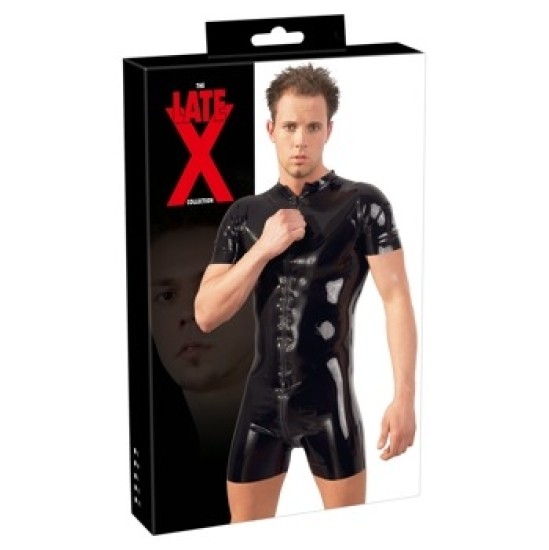 Late X Men's Latex Playsuit L