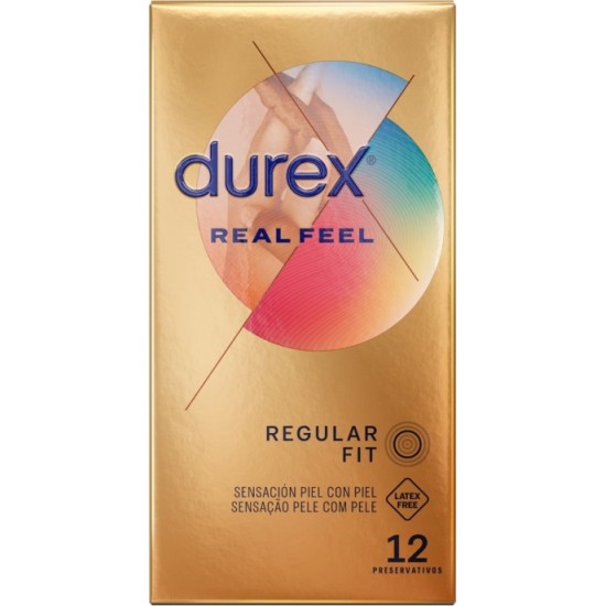 Durex REAL FEEL PREZERVATĪVI 12 VIENĪBAS