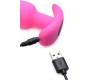 Xr - Bang! VIBRATED ANAL T-SHAPE SILICONE USB W/ PINK CONTROL