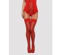 Obsessive S800 STOCKINGS RED S/M