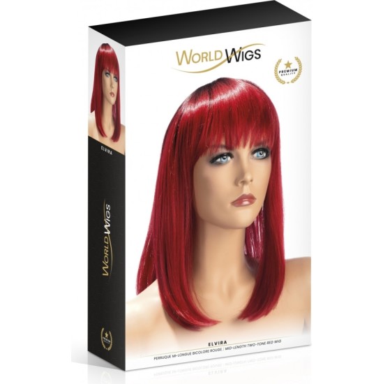 World Wigs ELVIRA WIG BICOLOR RED