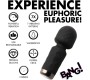 Xr - Bang! MINI RECHARGEABLE WAND MASSAGER BLACK SILICONE