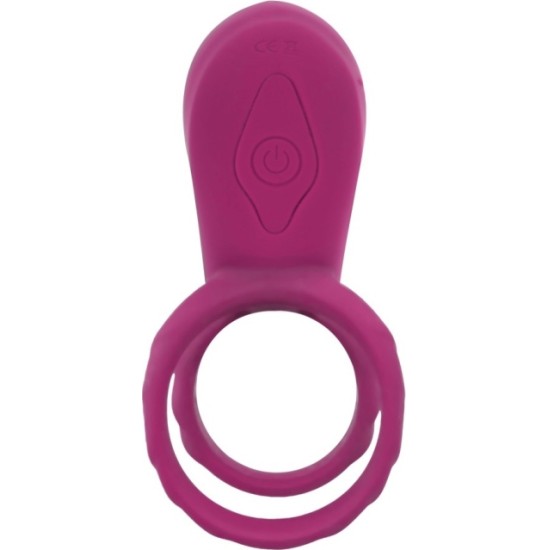 Toy Joy SILIKONINIS VIBRAVIMAS ŽIEDAS SU FUCHSIA USB CONTROL