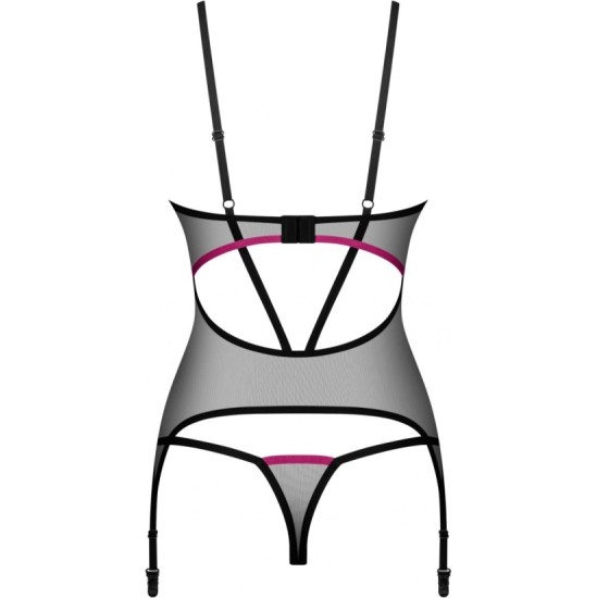 Obsessive NOVENES KORSETAS IR THONG XS/S