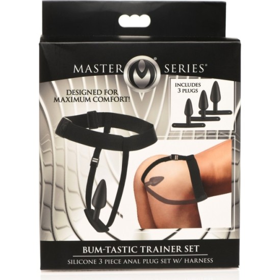 Xr - Masterseries SET 3 SILICONE PLUG W/ HARNESS