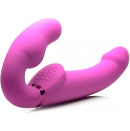 Xr - Strap U INFLATABLE HARNESS FOR WOMEN USB VIBRATOR WITH PINK CONTROL