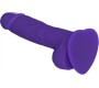 Strap-On-Me PURPLE SOFT SILICONE REALISTIC PENIS L