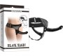 Vscnovelty BLACK MAGIC DOUBLE STRAP-ON HARNESS 17'8 CM BLACK