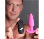 Xr - Bang! VIBRATED ANAL T-SHAPE SILICONE USB W/ PINK CONTROL