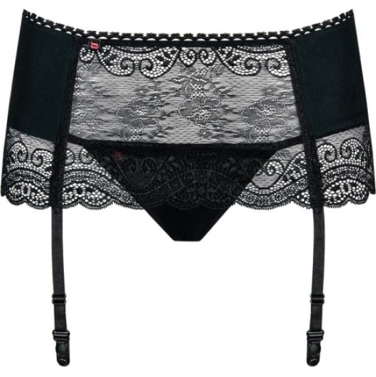 Obsessive MIAMOR GARTER BELT & THONG L/XL