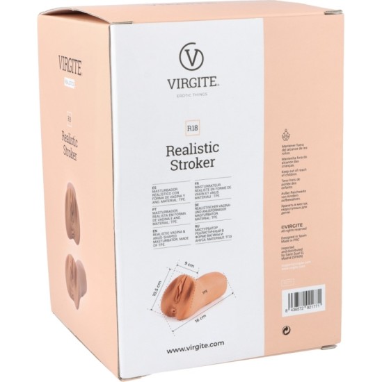 Virgite - Realistics VAGINA/ANUS MASTURBATOR R18 FLESH