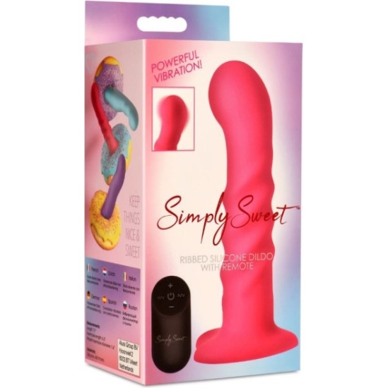 Xr - Simply Sweet SVIRATS SILIKONA VIBRATORS AR ROZĀ KONTROLI