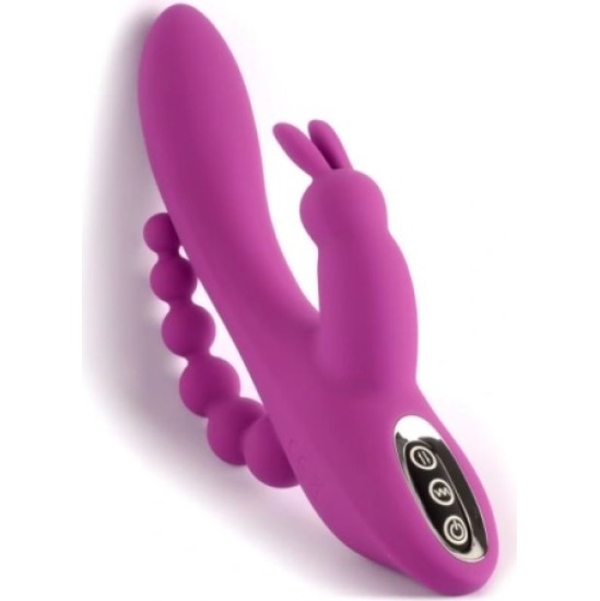 Vscnovelty TRIPLE PLEASURE PURPLE VIBRATOR