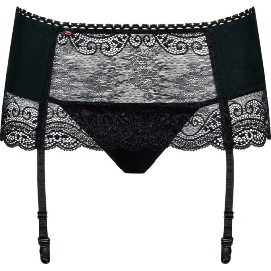 Obsessive MIAMOR GARTER BELT & THONG L/XL