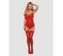 Obsessive S800 STOCKINGS RED S/M