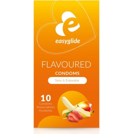 Easyglide CONDOMS FLAVORS 10 UNITS