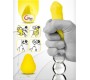 G Vibe (Fun Toys) GEGG YELLOW ATKĀRTI IZMANTOJAMS VĪRIEŠU MASTURBATORS