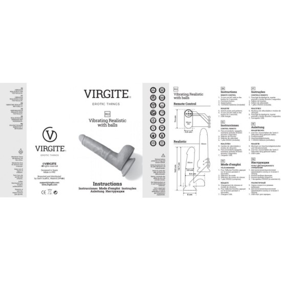 Virgite - Realistics REALIŠKAS VIBRATORIAUS R12