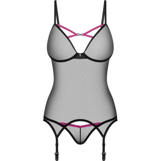 Obsessive NOVENES CORSET & THONG XS/S