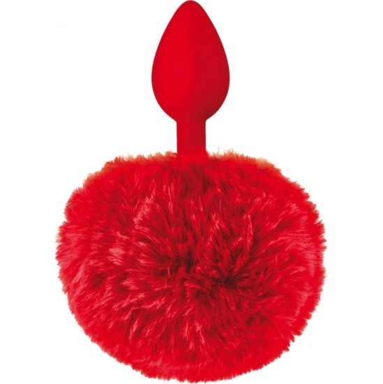 Sweet Caress RED POMPOM SILICONE PLUG