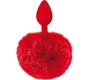 Sweet Caress RED POMPOM SILICONE PLUG