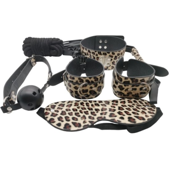 Outlet LEOPARD BDSM KOMPLEKT X 7 TÜKKI