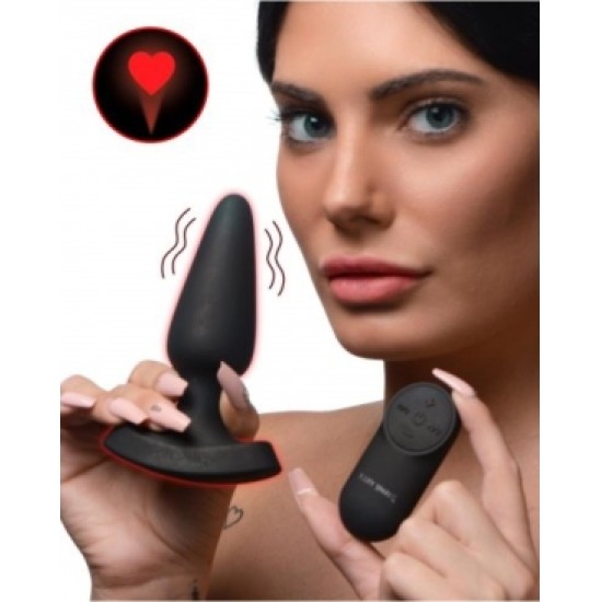 Xr - Booty Sparks SILICONE ANAL PLUG W/ LASER HEART M CONTROL