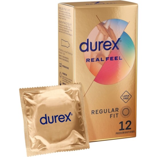 Durex REAL FEEL PREZERVATĪVI 12 VIENĪBAS