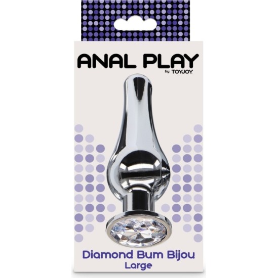 Toy Joy АЛЮМИНИЕВАЯ ПРОБКА DIAMOND BUM BIJOU L