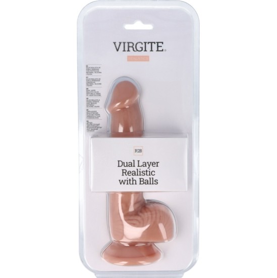 Virgite - Realistics DUAL LAYER REALISTIC WITH BALLS 20CM R28