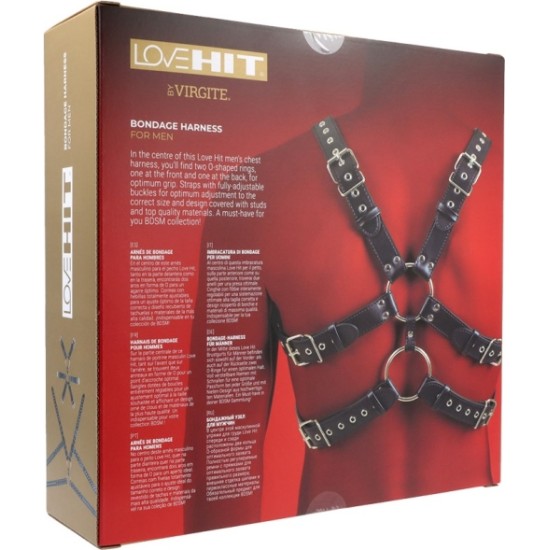 Virgite - Love Hit MEN'S CHEST HARNESS MOD. 6